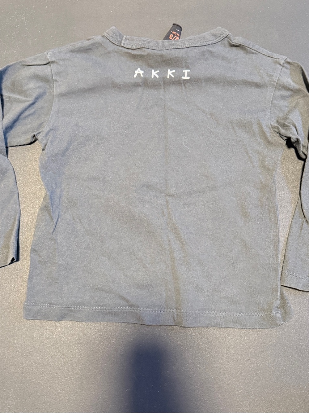Finger In The Nose Black Long-Sleeve Tee with print by AKKI - limited edition - Picture 3 of 4